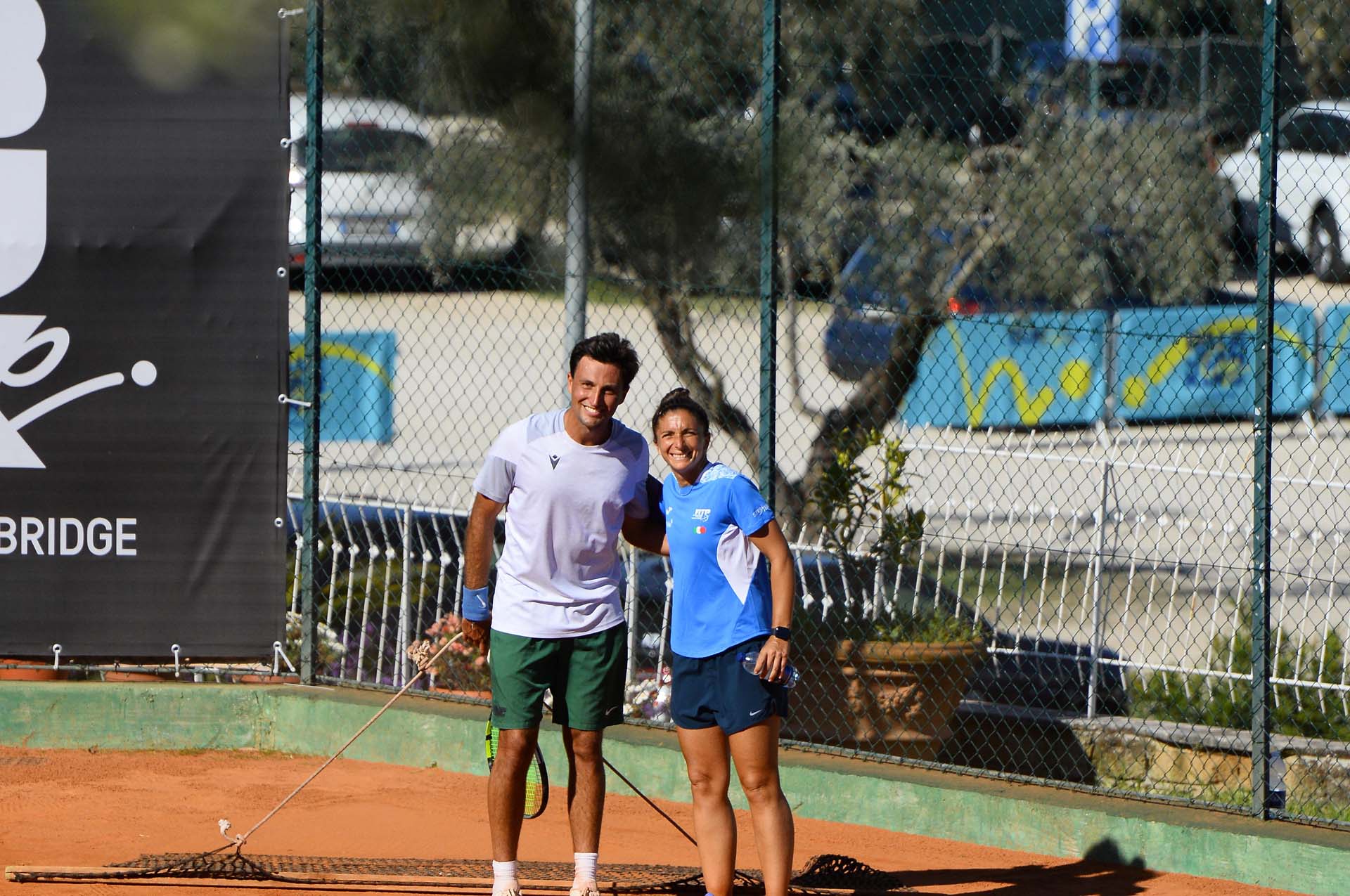 Jorge Robinson with professional tennis player